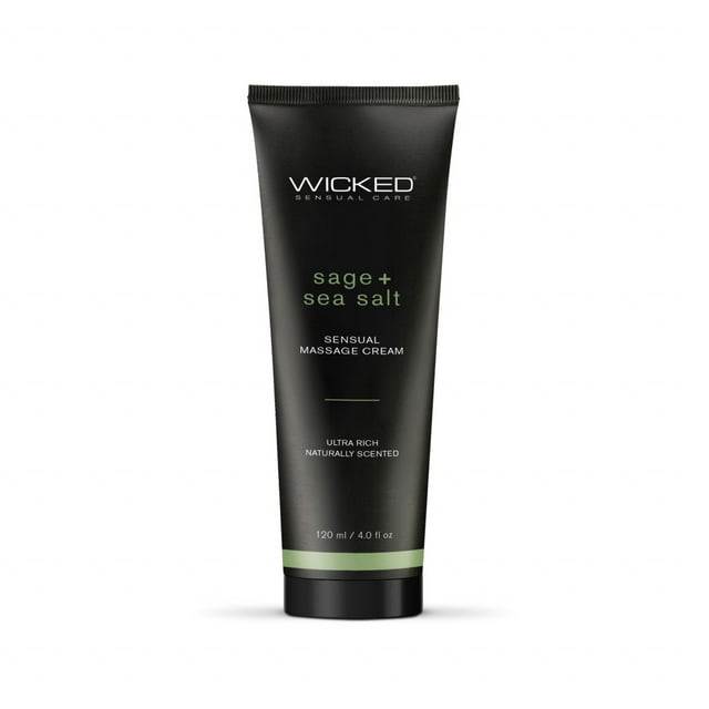Wicked Sensual Massage Cream-Sage + Sea Salt Scented 4oz