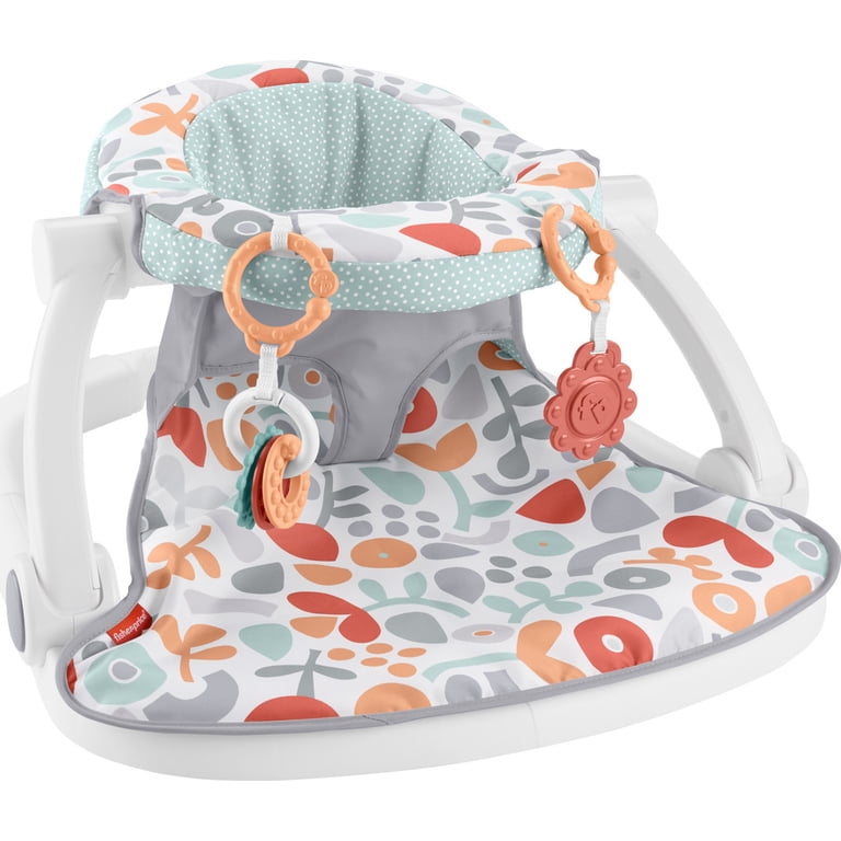 Fisher-Price Sit-Me-Up Floor Seat with Toys, Fresh Floral photo 1