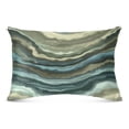 thumbnail image 2 of Abstract Layered Wavy Pattern Soft Plush Pillow Cover, Zippered Design, Comfortable for Bedroom and Sofa, 2 of 9