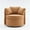 Khaki, variant on PAPROOS Swivel Barrel Accent Chair, 360° Swivel Chairs with Storage and Removable Throw Pillow, Single Sofa Armchair Comfy Round Sofa Chair for Living Room Bedroom, Teddy Khaki