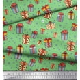 thumbnail image 3 of Soimoi Georgette Viscose Fabric Dot,Star & Gift Box Party Printed Craft Fabric by The Yard 42 Inch Wide, 3 of 3