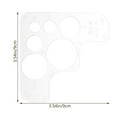 thumbnail image 2 of LITINKIMI Lightweight Acrylic Circle Templates with Abrasion Resistant Design for Home Crafting, 2 of 8