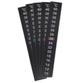 thumbnail image 1 of Aquarium Thermometer Stickers Black 5 Pcs Safe Material 10-40 Celsius Easy to Use for Home, 1 of 8
