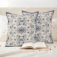 thumbnail image 3 of Boho Ethnic Outdoor Waterproof Pillow Covers, Vintage Shabby Southwest Floral Motifs Decorative Square Throw Pillowcase Sofa Cushion Sham for Patio/Couch/Chair, 16"x16" 2 Pack, 3 of 8