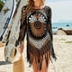thumbnail image 5 of Bikini para mujer, traje de baño con encaje de ganchillo calado con borlas, traje de baño suelto, vestido de cobertura Pompotops lopia1000412, 5 of 9