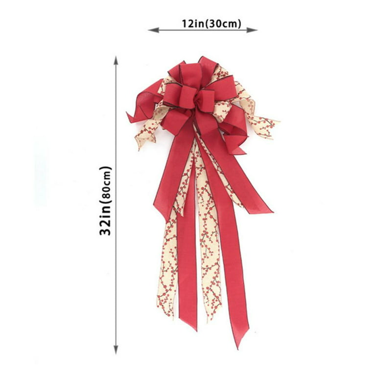 Christmas Gift Wrap Ribbon Pull Bows, Easy and Fast Gift Wrapping Accessory  - for Christmas Gifts, Bows, Baskets, Wine Bottles Decoration 