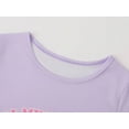 thumbnail image 2 of Beezizac Purple Poodle Pajamas for Girls Adorable Short Sleeve Summer Cozy Sleepwear Outfit for Kids PJ Set Size 12, 2 of 7