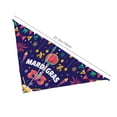 thumbnail image 6 of Bingfone Happy Mardi Gras-Washable Dog Scarf Triangle Adjustable Puppy Bandana Bib Handkerchief For Medium Large Dog Cat, 6 of 9