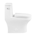 thumbnail image 5 of Vezina One-Piece Elongated 12" Rough-in 1.28 GPF Left Vortex Flush Toilet in Glossy White, 5 of 6