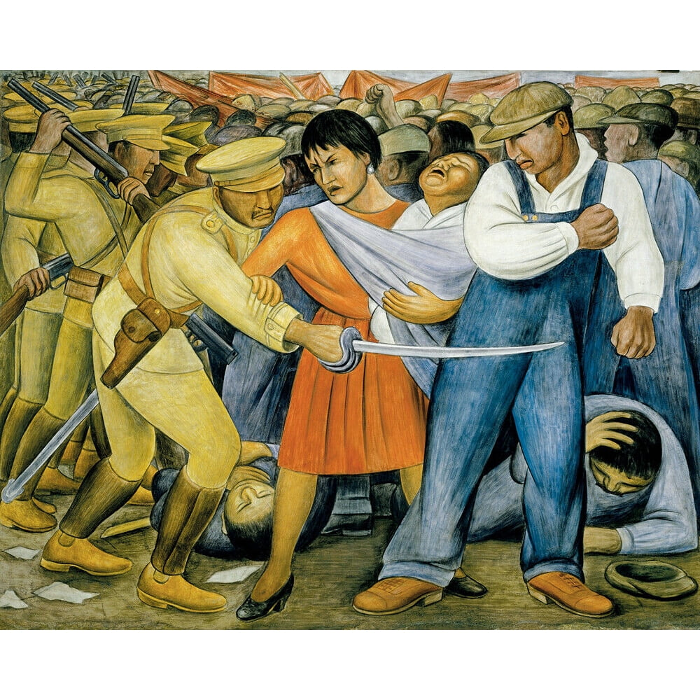 Emiliano Zapata Diego Rivera Mural CANVAS OR PRINT WALL ART