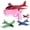 Pink, variant on Dinosaur Foam Glider Launcher Toy, 8''Catapult Flying Airplane Toys with 3 Easy-Load Mechanism, Crash-Resistant Styrofoam Plane for Outdoor Backyard Games, Fun Birthday Gifts (Green,S 1+1)
