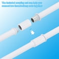 thumbnail image 4 of Uxcell Straight Pipe Lamp Stems Rod Kit, M10 70mm l Rod with Nut, White 4 Set, 4 of 6