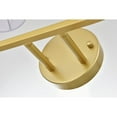 thumbnail image 3 of Living District Colson 2-Light Metal & Fabric Bath Sconce in Brass/White, 3 of 6