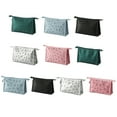 thumbnail image 2 of Faux Leather Makeup Bag Waterproof Portable Cosmetic Pouch Toiletry Storage Bag, 2 of 10