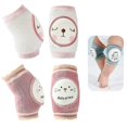 thumbnail image 1 of 2 Pairs Baby Crawling Anti-slip Knee Pads, Cute Unisex Baby Knee Protectors, Breathable And Comfortable Safety Walking Kneepads For Toddler, 1 of 5