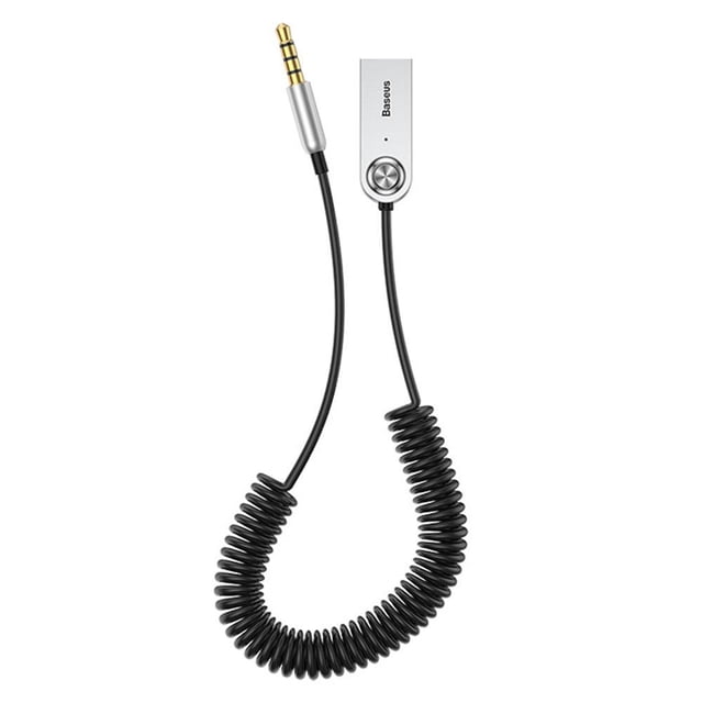 Cable de datos Cable de música de audio compatible con Bluetooth USB Baseus para el altavoz del receptor AUX del automóvil (negro) Tmvgtek Nuevos Originales