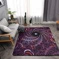 thumbnail image 4 of DouZhe Psychedelic Creative Fractal Pattern Area Rugs Non-Slip Machine Washable Floor Mat, Style Carpet Doormat, 63x48 inches, 4 of 6