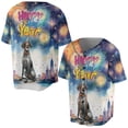 thumbnail image 3 of Happy New Year with German Shorthaired Pointer Fireworks Holiday Xmas Winter 2025 All Over Print 3D Baseball Shirt GSP Lover Dog Gift Softball Sport - 00025, 3 of 6