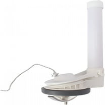 HIBIBUD Universal Toilet Flush Valve,2-Inch One Piece Toilet Replacement Parts Toilet Repair Kit with Flapper and Chain,Easy to Install,White