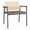 Natura-Castillo, variant on Avon Reception Oversize Chair UPH Seat HPL Back / Charcoal / Mahogany / Brown