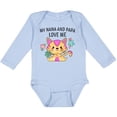 thumbnail image 3 of Inktastic My Nana and Papa Love Me with Cute Kitten and Flowers Boys or Girls Long Sleeve Baby Bodysuit, 3 of 5