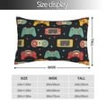 thumbnail image 2 of Kdxio Retro Video Game Print Pillow Covers Rectangle Bedroom Decor 16"x24", 2 of 6
