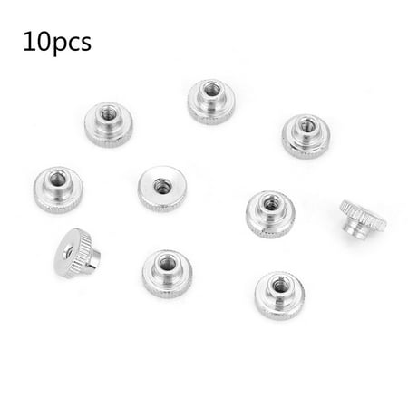 

M3 M4 M5 M6 M8 M10 Nickel Plated Carbon Steel Hand Tighten Knurled Thumb Nuts (M3 10pcs)