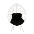 thumbnail image 6 of Wicker Patio Lounge Chair with Angled Metal Legs White, 6 of 6