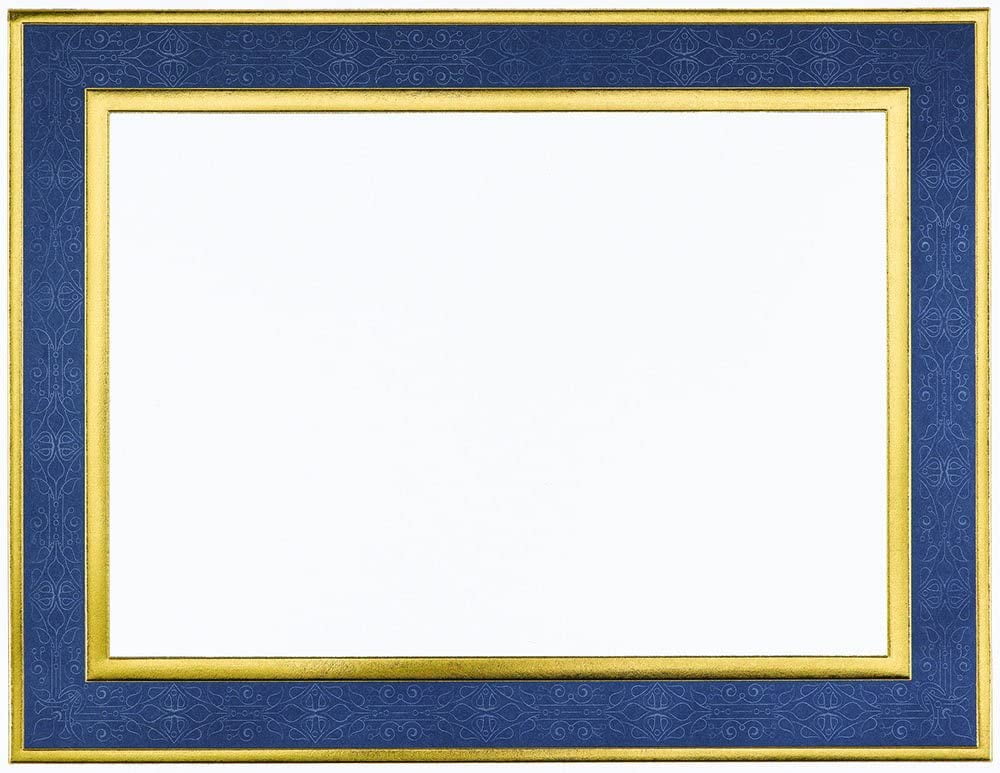 Great Papers! Navy Frame Embossed and Gold Foil Certificate, 8.5" x 11", 15 Count (20103773