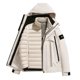 thumbnail image 2 of Ceisia Men's Outdoor Sports Pants Hooded Long Sleeve Winter Loose Fit with Zipper Gift and Button with Pockets, 2 of 3