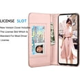 thumbnail image 5 of Galaxy A52 5G Case, Galaxy A52 5G Wallet Case, Tekcoo Luxury PU Leather Cash Credit Card Slots Holder Carrying Flip Cover [Detachable Magnetic Case] Kickstand for Galaxy A52 5G 2021 [Rose Gold], 5 of 6