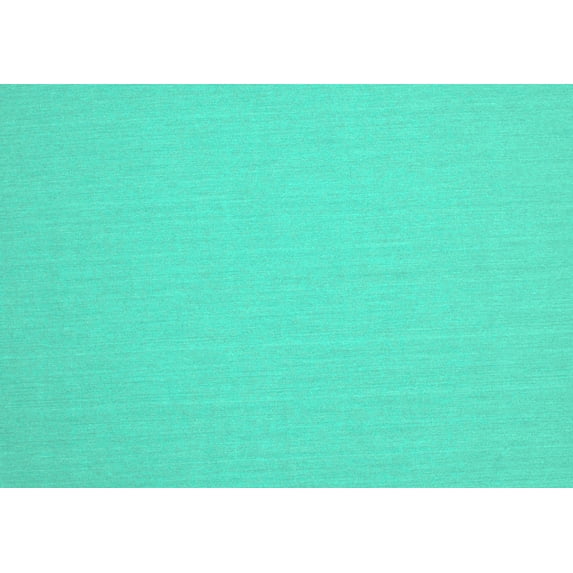 Ahgly Company Indoor Rectangle Solid Turquoise Blue Modern Area Rugs, 6' x 9'