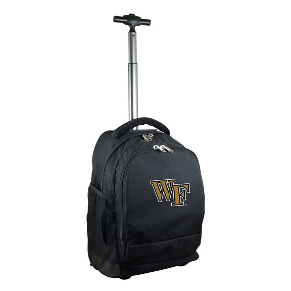 Black Wake Forest Demon Deacons 19'' Premium Wheeled Backpack