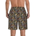 thumbnail image 3 of Kdxio Daisies Flowers Pattern Mens Casual Shorts - Drawstring Summer Beach Sports Shorts for Men, 3 of 9