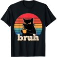thumbnail image 1 of Funny Meme Saying Bruh - Camiseta con gato para adolescentes y hombres, 1 of 2