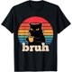 thumbnail image 1 of Funny Meme Saying Bruh - Camiseta con gato para adolescentes y hombres, 1 of 2
