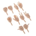 thumbnail image 3 of 3x 5 Pares de Manos Articudas Móviles para 1/6 Figuras de Acción Femeninas AS DZ Doll Accesorio de Fabricación de Bricoje Baoblaze Muñecas BJD Manos Piezas, 3 of 8