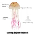 thumbnail image 3 of Unique Bargains Aquarium Jellyfish Glow Decor Fish Tank Fluorescent Jellyfish Ornaments Pink 2.8"x5.5" with Suction Cup, 3 of 6