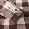 thumbnail image 6 of Royisotas Flannel Mens Button up Shirt Long Sleeve Button down Shirt Pocket Plaid Clothes Men, 6 of 9