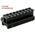 thumbnail image 6 of 360 Tactical Low-Profile Full Size Riser Mount, 0.5" High 13 Slots Riser Mount 0.5 inch High for Scopes and Optics Three T Trading (Pack of 2-1 Inch High & 0.5" Inch Rise Mount), 6 of 7
