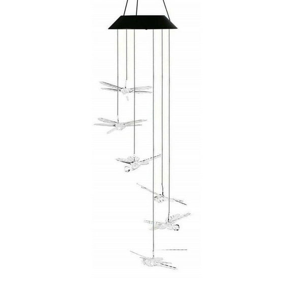 Color-Changing Outdoor LED Solar Powered Wind Chime Light Yard Garden Decor gift-dragonfly