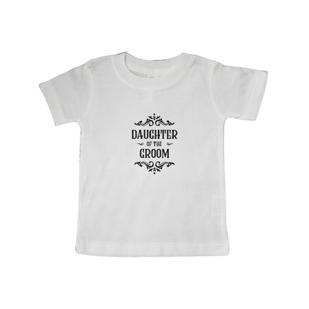 

Inktastic Daughter of the Groom Gift Baby Girl T-Shirt