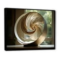 thumbnail image 2 of Designart "Vortex Of Bronze Beauty: Nautilus" Nautilus Floater Framed Wall Art Prints, 2 of 5