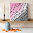 thumbnail image 3 of Ships Next Day Canvas Wall Art 10"x10",Pink Grey Ombre Wood Framed Canvas Print Painting,Modern Geometric Abstract Aesthetics Cream Ready to Hang Small Picture Wall Decor for Kitchen Nursery Office, 3 of 9