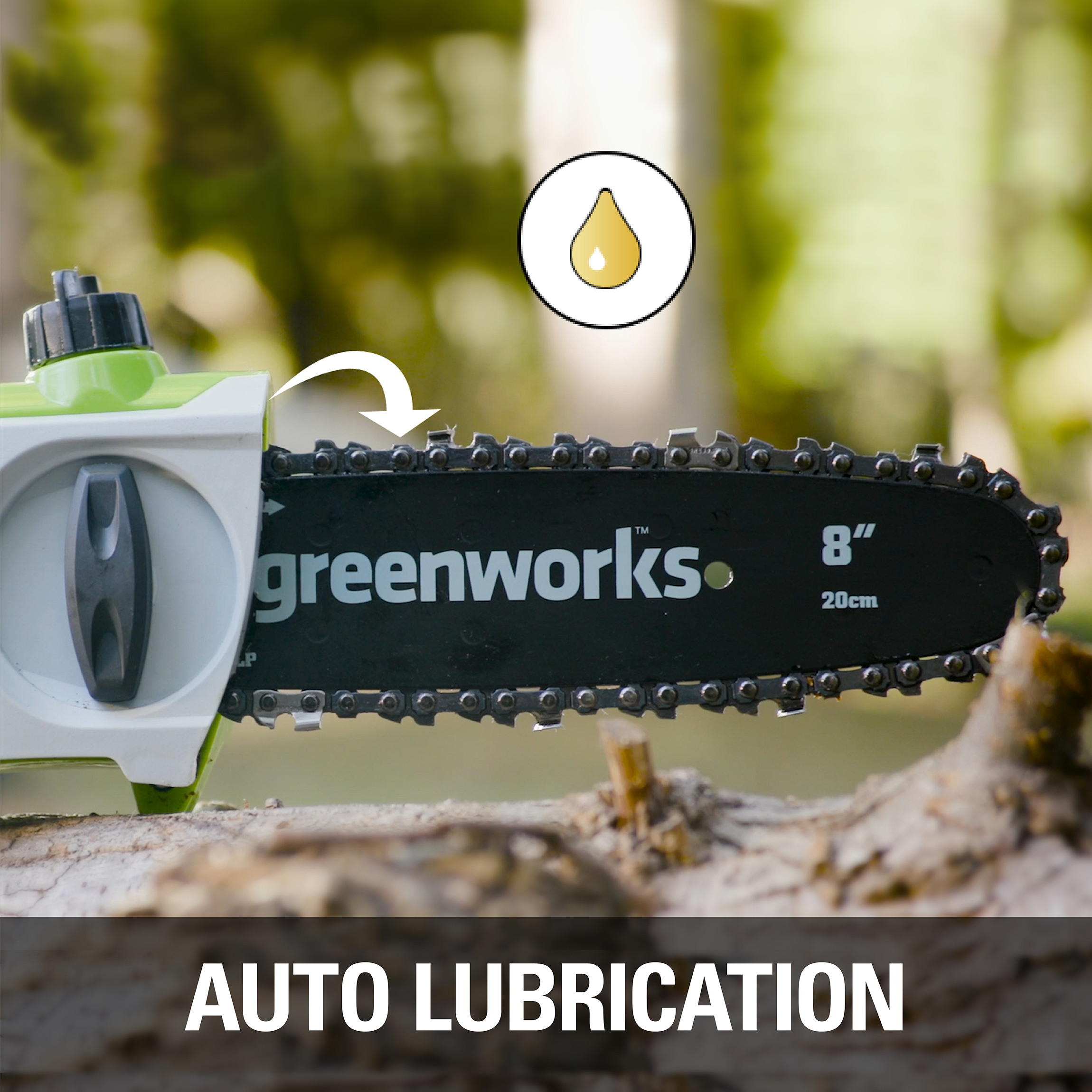 Greenworks 65 Amp 8-Inch Corded Electric Pole Saw, 20192 - image 5 of 10