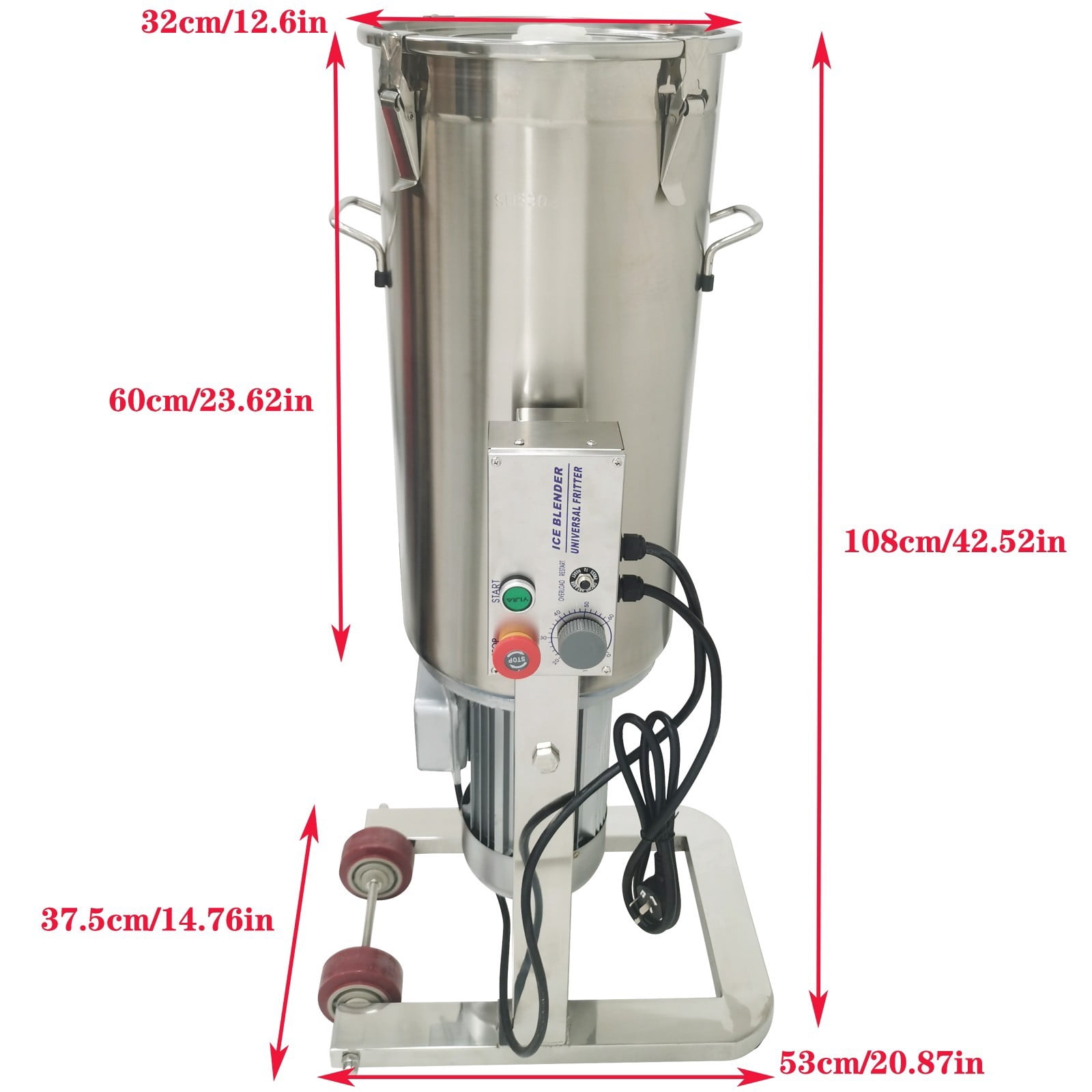220V Fruit Vegetable Meat Blender Pulping Machine 45L Multifunctional Food Processor