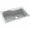 Tahiti Gray, variant on Swan Solid Surface Single Bowl Kitchen Sink (33" x 22") with 3 Faucet Holes