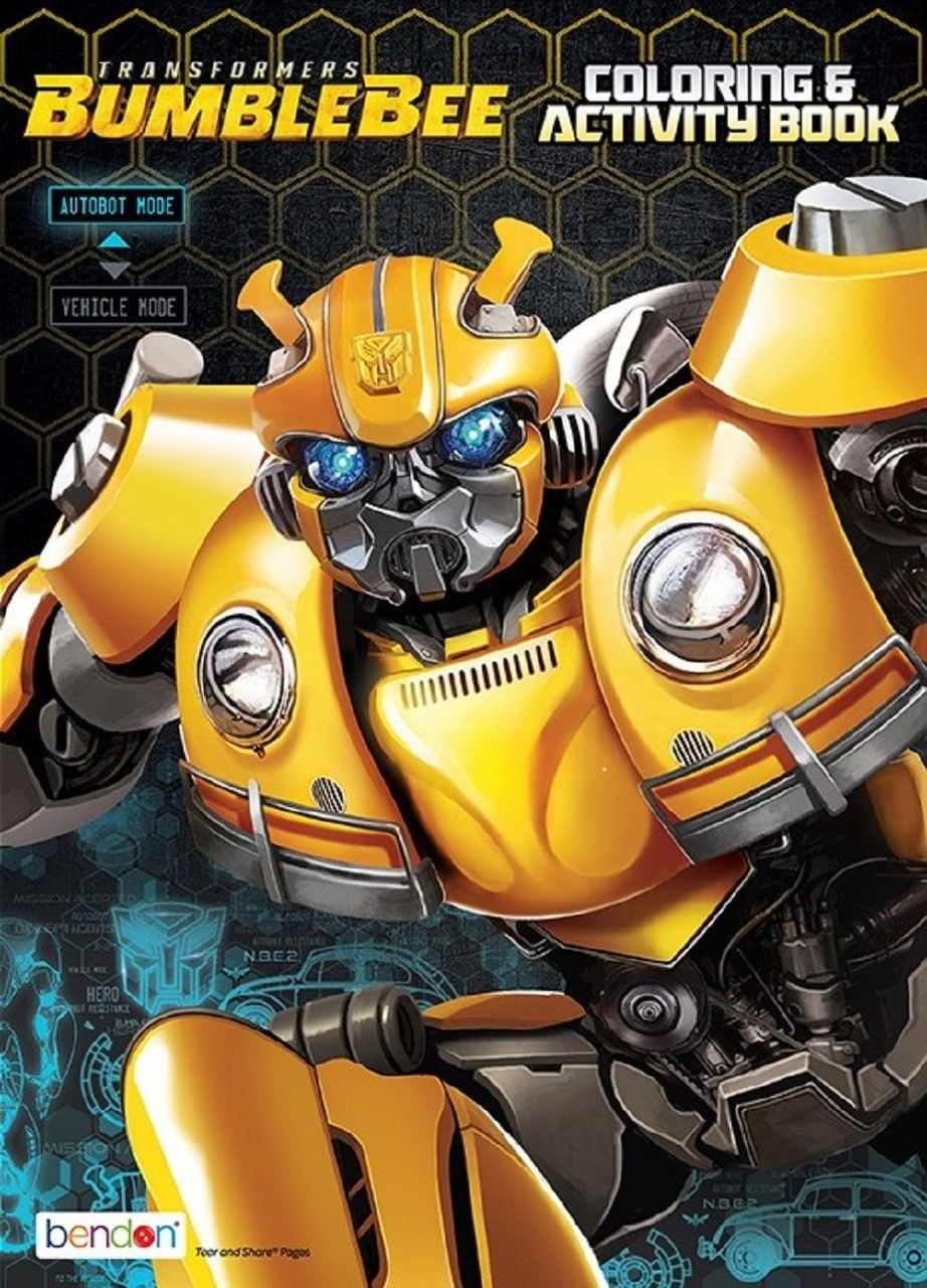Download Coloring Book - Transformers - Coloring and Activity Book - 64p - Bumblebee - Walmart.com ...