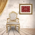 thumbnail image 3 of Deiter, Lori 14x11 Gold Ornate Wood Framed with Double Matting Museum Art Print Titled - Merry Christmas Snowflakes, 3 of 4