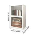 thumbnail image 2 of CQCYD under $5 Storage Cabinet, Flip Top Novelcase Storage Cabinet,Dust Proof Multi Purpose Organizer Shelf,Modular Stackable Storage Rack,Transparent Door Display Cabinet, 2 of 6